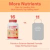 SmartyPants Kids Multivitamin Gummies Omega 3 Fish Oil (EPA/DHA), Vitamin D3, C, Vitamin B12, B6, Vitamin A, K & Zinc for Immune Support, Gluten Free, Three Fruit Flavors, 120 Count (30 Day Supply) - Image 4