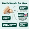 Multivitamin for Men - Complete Mens Multivitamins & Multiminerals with Vitamin A, C, D, E, B12, Zinc & More Essential Vitamins for Men - Mens Vitamins for Energy, Focus, and Mens Health. 60 Capsules - Image 4