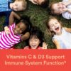 SmartyPants Kids Multivitamin Gummies Omega 3 Fish Oil (EPA/DHA), Vitamin D3, C, Vitamin B12, B6, Vitamin A, K & Zinc for Immune Support, Gluten Free, Three Fruit Flavors, 120 Count (30 Day Supply) - Image 2